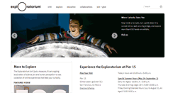 Desktop Screenshot of exploratorium.edu