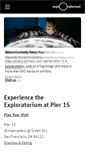 Mobile Screenshot of exploratorium.edu